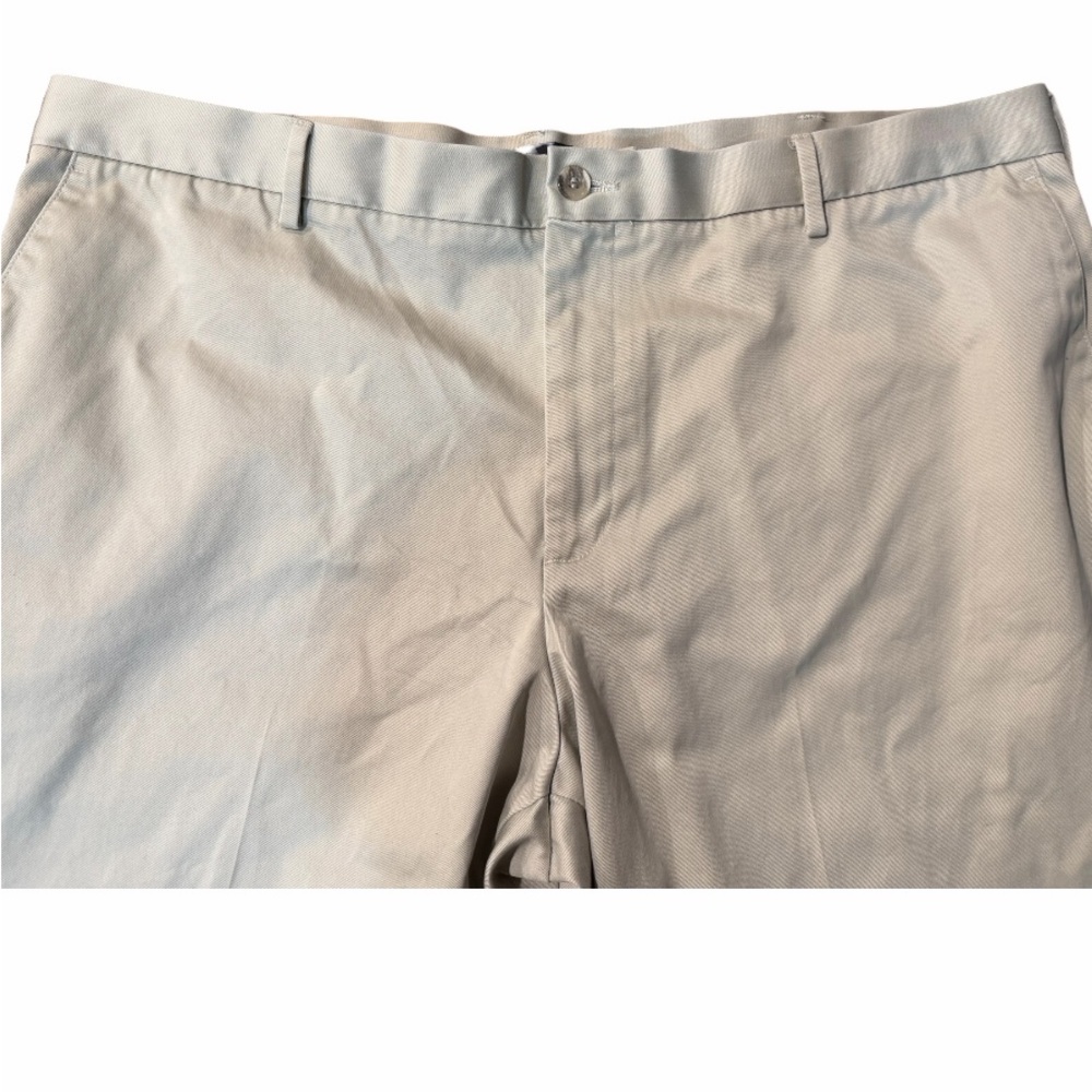 Dockers Signature Khaki Men's 44x32 Classic Fit Pleated Cotton Pants Tan - Picture 4 of 6